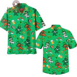 Grateful Dead Happy St. Patrick’s Day Irish Green Hawaiian Shirts