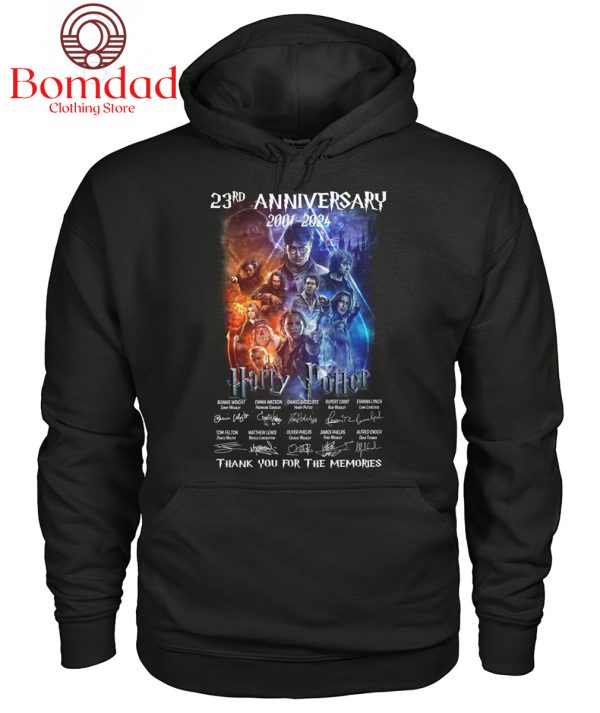 Harry Potter 23rd Anniversary 2001-2024 Thank You For The Memories T-Shirt