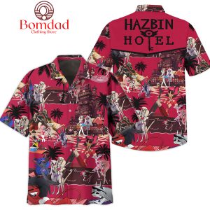 Hazbin Hotel All Demon Character Red Version Hawaiian Shirts