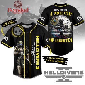 Helldivers How About A Nice Of Of Libertea Personalized Baseball Jersey