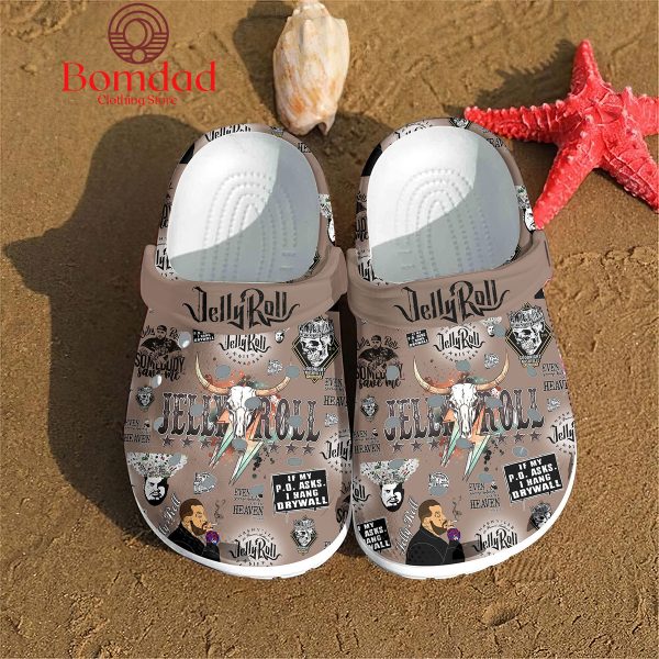 Jelly Roll Even Savage Bitches Go To Heaven Brown Design Crocs Clogs