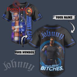Johnny Cage We Are Sexy Personalized Baseball Jersey