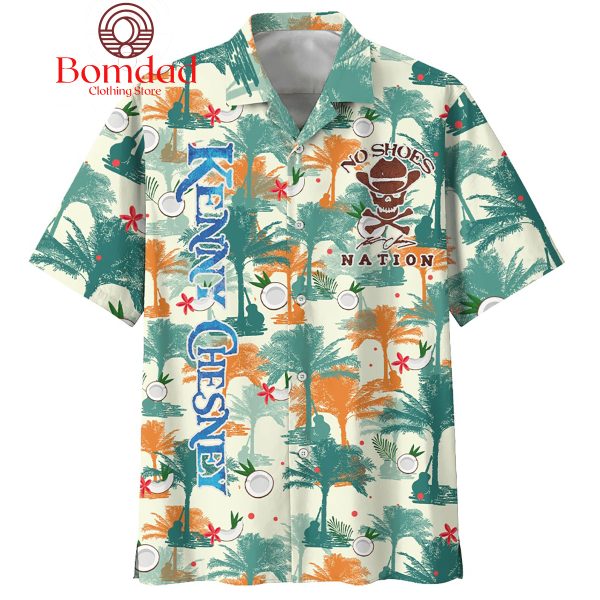 Kenny Chesney No Shoes Nation Palm Tree Hawaiian Shirts