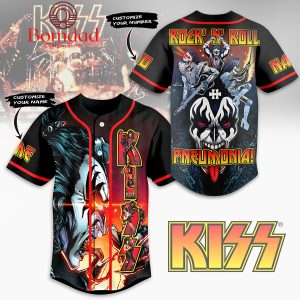 Kiss Rock’ N’ Roll Pneumonia Fan Personalized Baseball Jersey
