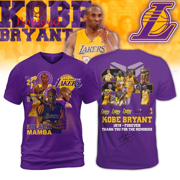 Los Angeles Lakers Kobe Bryant 1978 Forever Memories Hoodie T Shirt