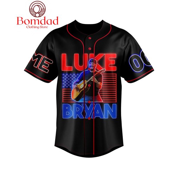Luke Bryan Country On Tour Personalized Baseball Jersey
