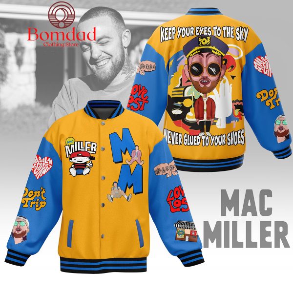 Mac Miller Keep Your Eyes To The Sky Never Glued To Your Shoes Baseball Jacket
