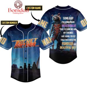 Marvel Guardians Of The Galaxy Rocket Raccoon Personalized Baseball Jersey