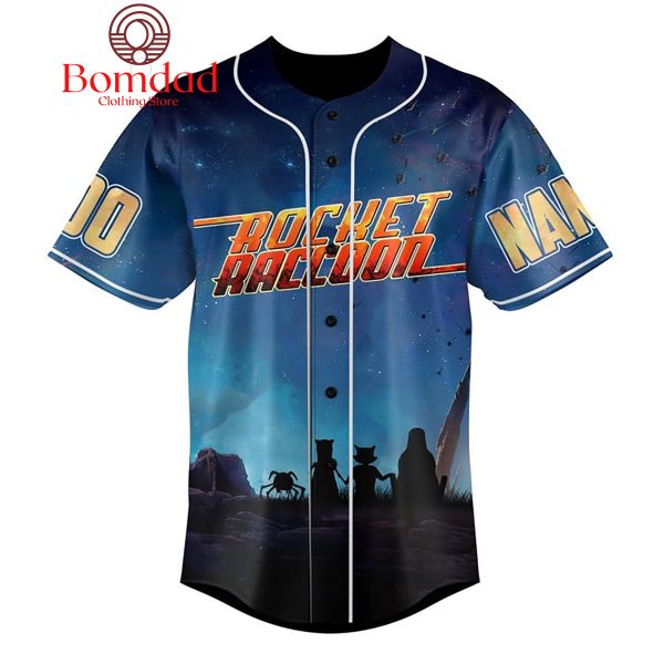 Marvel Guardians Of The Galaxy Rocket Raccoon Personalized Baseball Jersey