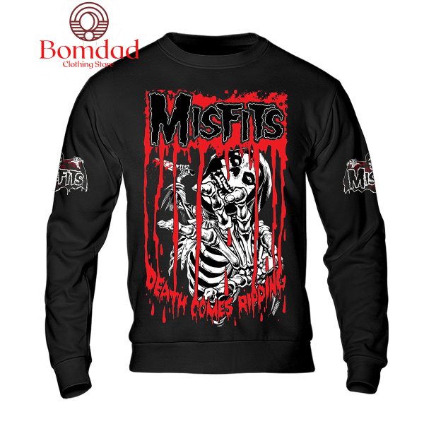 Misfits Death Comes Ripping Black Version Hoodie Shirts