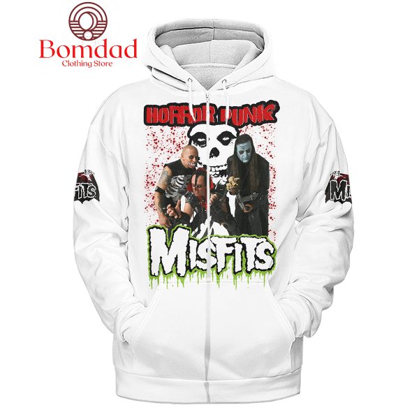 Misfits Horror Punk Hoodie Shirts White Design