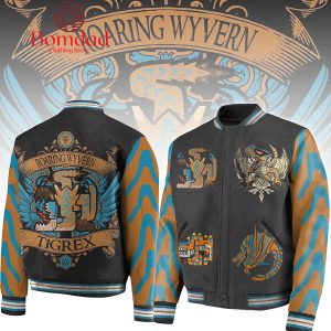 Monster Hunter Roaring Wyvern Tigrex Fan Baseball Jacket