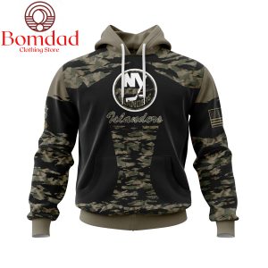 New York Islanders Honors Veterans And Military Personalized Hoodie Shirts