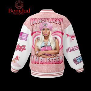 Nicki Minaj I’m Not Lucky I’m Blessed Baseball Jacket