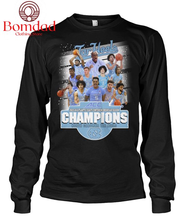 North Carolina Tar Heels 2023-2024 Atlantic Coast Conference Champions T-Shirt