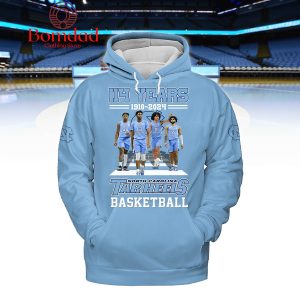 North Carolina Tar Heels Basketball 114 Years 1910 2024 Blue Design Hoodie T Shirt