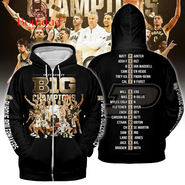 Outright Big Ten Champions 2024 Purdue Boilermakers Hoodie T Shirt