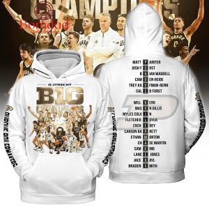 Outright Big Ten Champions 2024 Purdue Boilermakers White Design Hoodie T Shirt