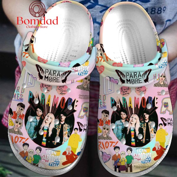 Paramore I Wish We Were All Rose Colored Fan Crocs Clogs Pink Design