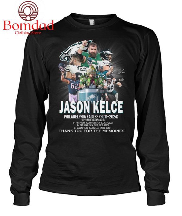 Philadelphia Eagles Jason Kelce Thank You For The Memories  T-Shirt