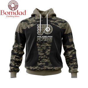 Philadelphia Flyers Honors Veterans And Military Personalized Hoodie Shirts