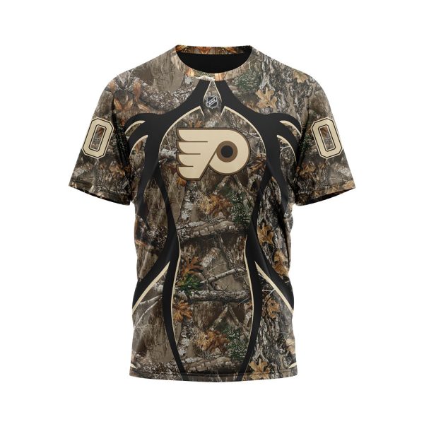 Philadelphia Flyers Hunting Realtree Camo Personalized Hoodie Shirts