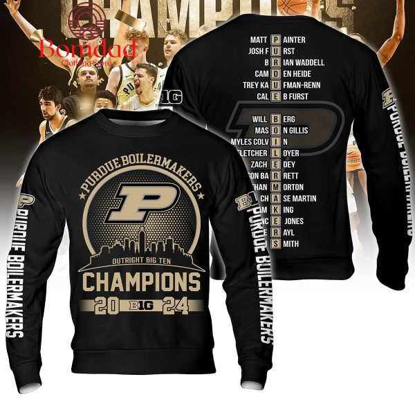 Purdue Boilermakers Outright Big Ten Champions Basketball Hoodie T Shirt