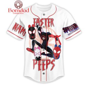 Spider Man Easter Is More Fun With My Peeps Personalized Baseball Jersey