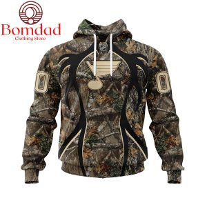 St Louis Blues Hunting Realtree Camo Personalized Hoodie Shirts