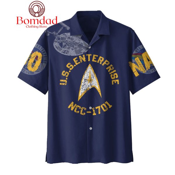 Star Trek USS Enterprise NCC 1701 Navy Version Hawaiian Shirts
