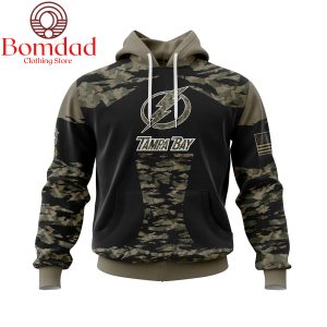 Tampa Bay Lightning Honors Veterans And Military Personalized Hoodie Shirts