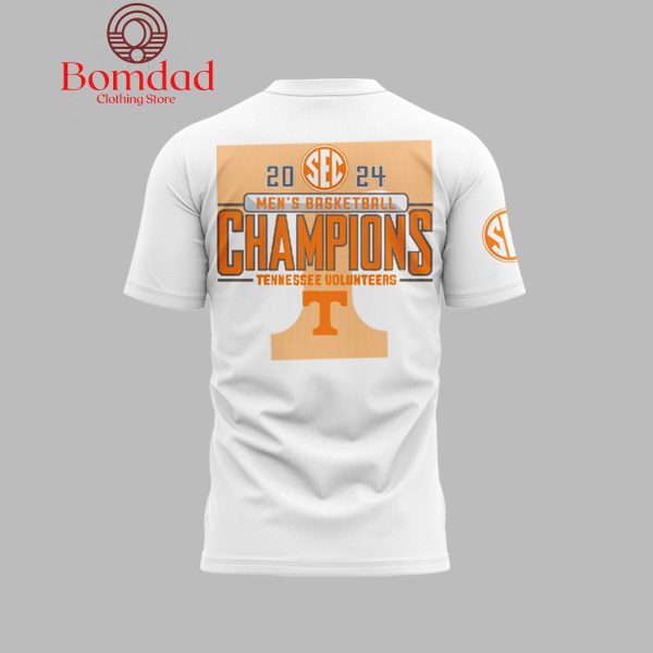 Tennessee Volunteers Men Basketball SEC Champions 2023-2024 White Hoodie Shirts