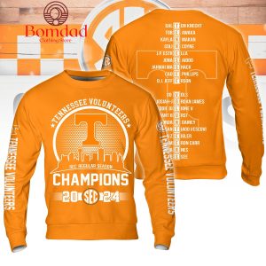 Tennessee Volunteers Sec Regular Season Champions 2024 Hoodie T Shirt