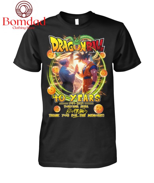 Thank You For The Memories Akira Toriyama 1955-2024 Dragon Ball T-Shirt