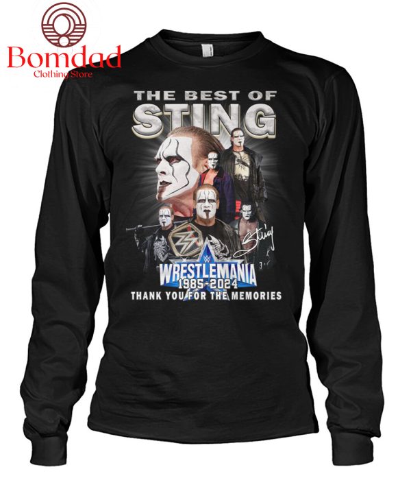 The Best Of Sting Wrestlemania 1985 2024 Memories T Shirt