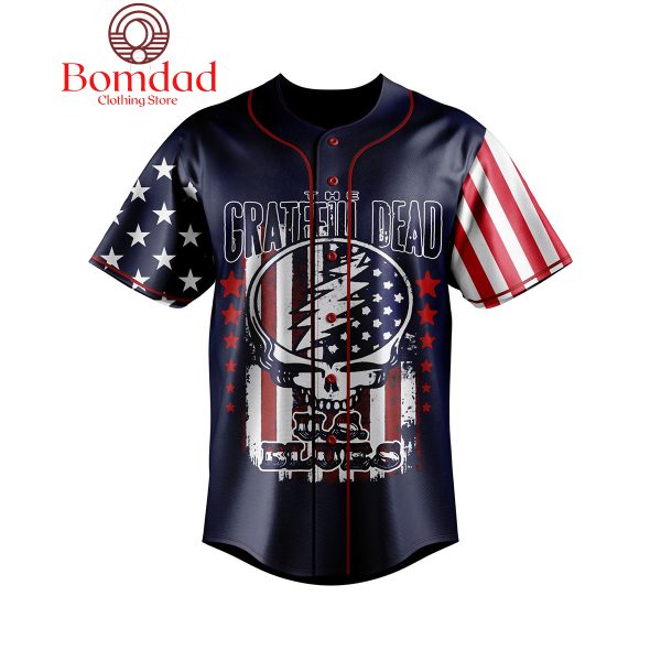The Grateful Dead Dancing Bear American Navy Personalized Baseball Jersey