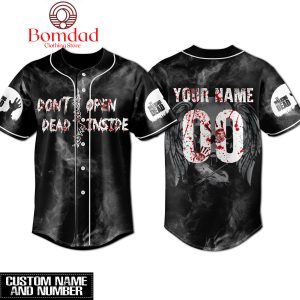 The Walking Dead Don’t Open The Dead Inside Personalized Baseball Jersey