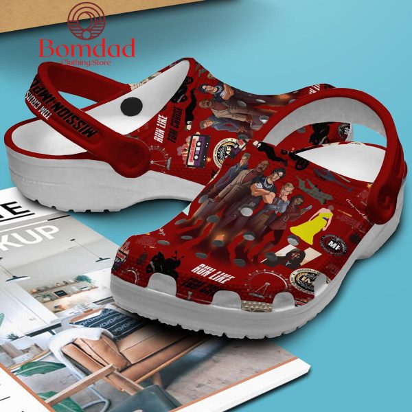 Tom Cruise Mission Impossible Fan Crocs Clogs Red Version
