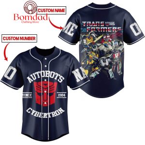 Transformers Autobots Since 1984 Cybertron Personalized Baseball Jersey