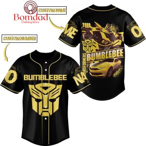 Transformers Bumblebee Black And Yellow Personalized Baseball Jersey