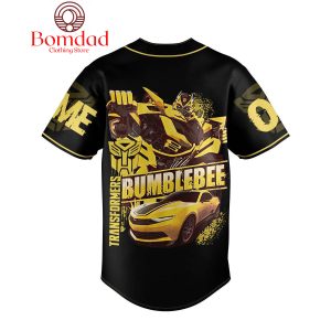 Transformers Bumblebee Black And Yellow Personalized Baseball Jersey