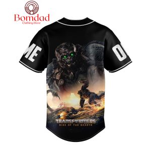 Transformers Rise Of The Beasts Optimus Primal Personalized Baseball Jersey