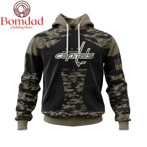 Washington Capitals Honors Veterans And Military Personalized Hoodie Shirts