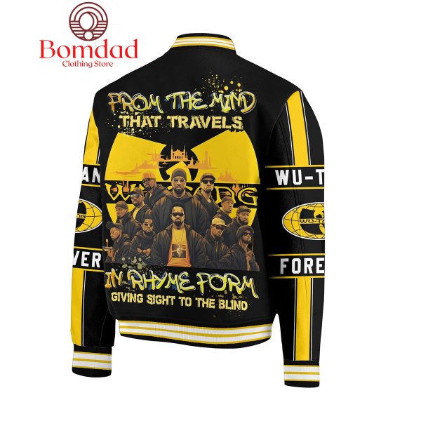 Wu Tang Clan My Rhyme Form Giving Sight To The Blind Baseball Jacket