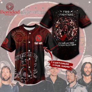 Foo Fighters It’s Time Like These You Learn To Live Again Personalized Baseball Jersey